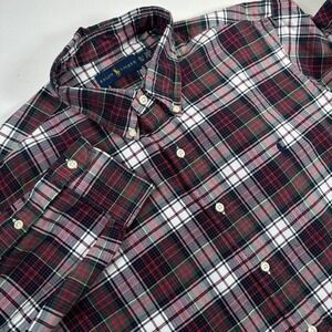 Ralph Lauren Men's XL Plaid Flannel Button Down Long Sleeve Shirt